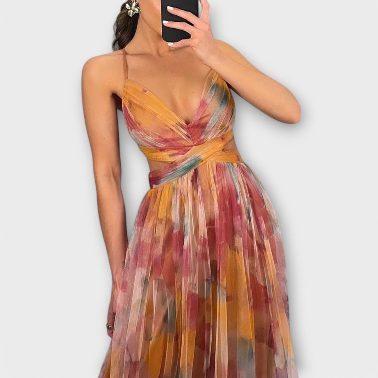 Anne | Elegant Mesh Maxikleed