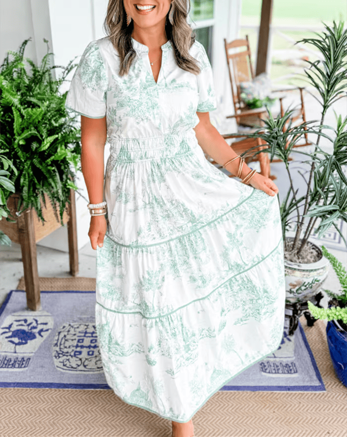 Isabela™ | Jurk met Ronde Hals