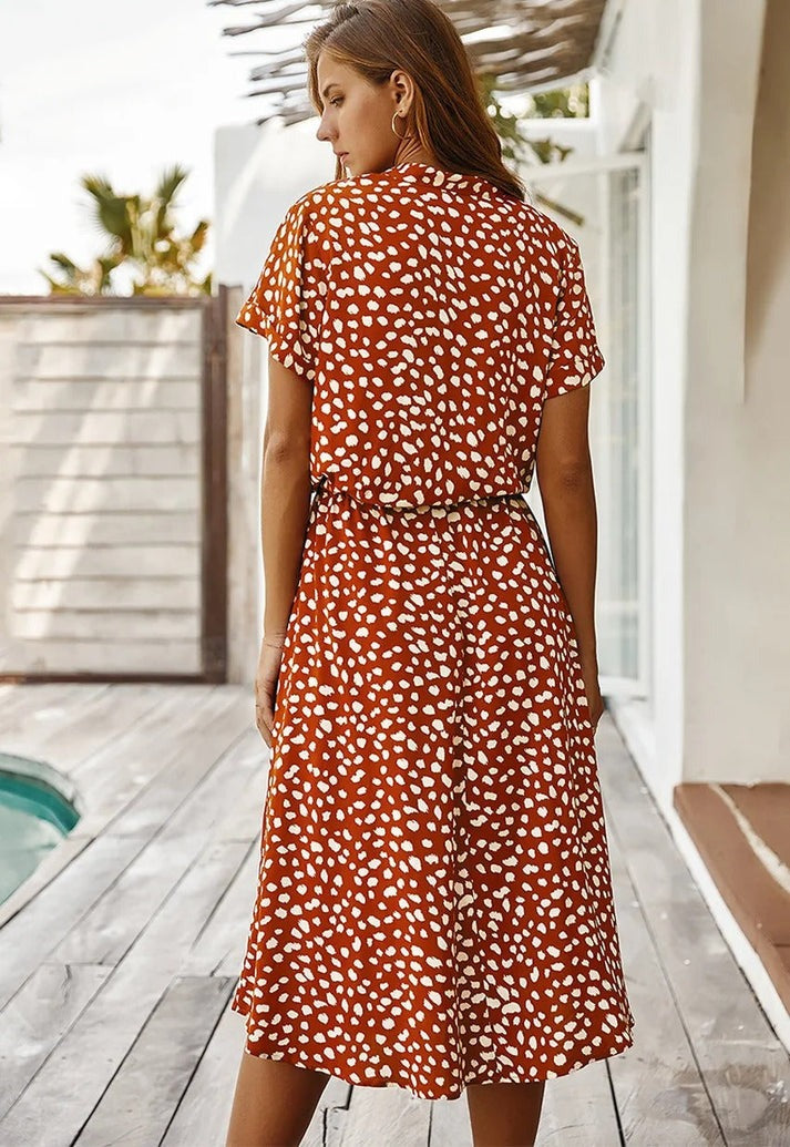 Dalia | V-hals jurk