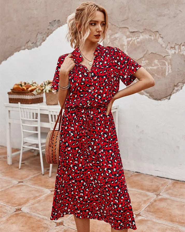 Dalia | V-hals jurk